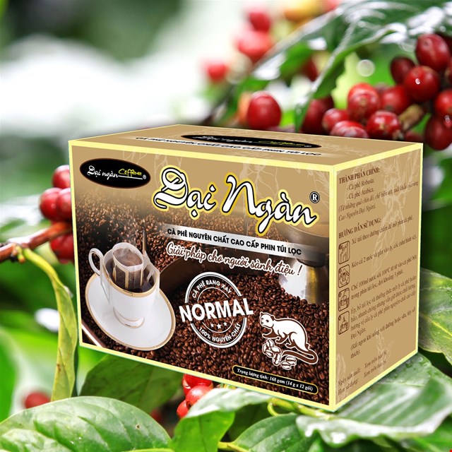 Cà phê nguyên chất cao cấp Đại Ngàn Normal phin túi lọc